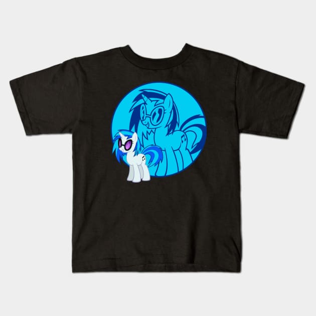 Vinyl Scratch - (DJ PON3) Kids T-Shirt by Brony Designs